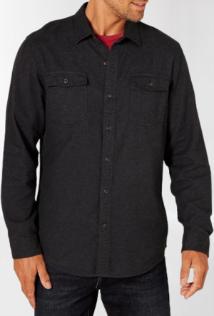 slim fit flannel shirt