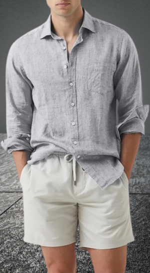 Linen Casual Shirts Button Down Shirt