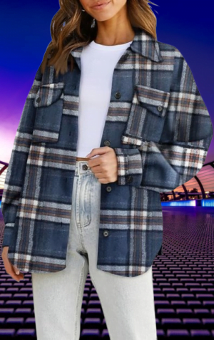 Casual Plaid Shacket