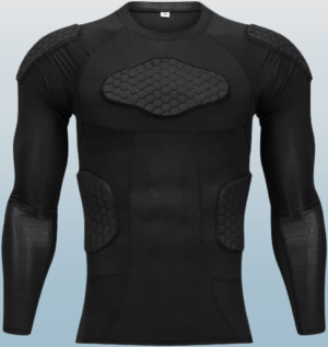 Padded Compression Shirt Long Sleeve Compression Shirt