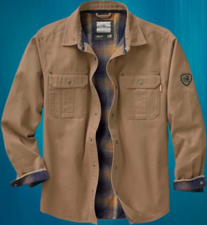 Flannel Lined Shirt Jacket Men's Journeyman