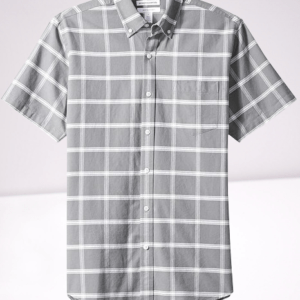 Short Sleeve Stretch Chirt Cotton Oxford Shirt