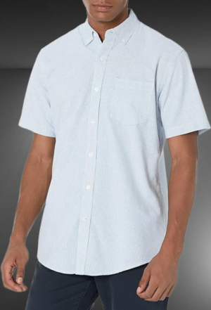 Short Sleeve Stretch Shirt Cotton Oxford Shirt